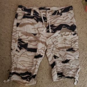 Camo cargo shorts